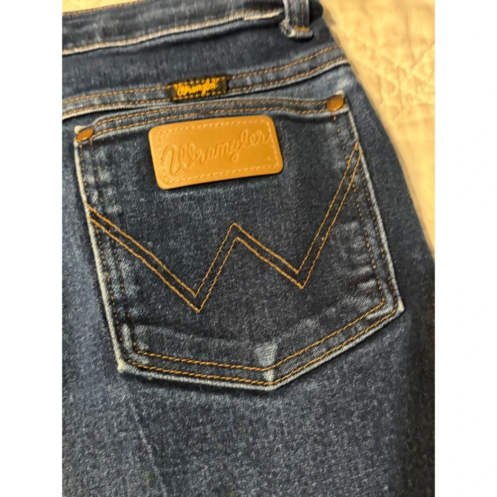 Wrangler Cowboy Cut Jeans Boys 16 Husky Blue Denim Straight Leg Pants